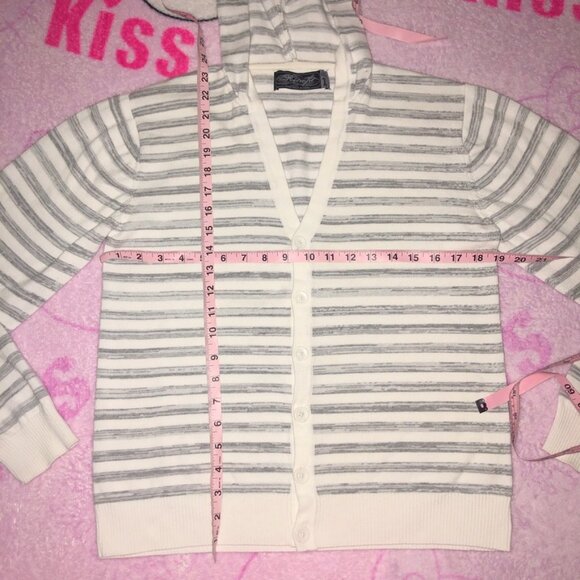 indie sleaze emo button up cardigan hoodie sweater - Picture 6 of 8